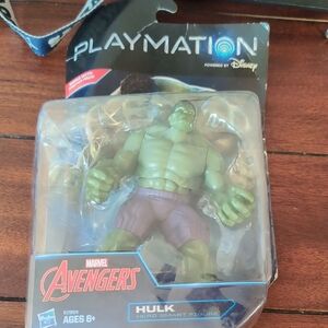 Marvel Avengers Hulk Action Figure - Green and Purple Playmation